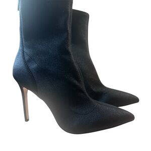 Jewel Badgley Mischka Black Heeled Boots
